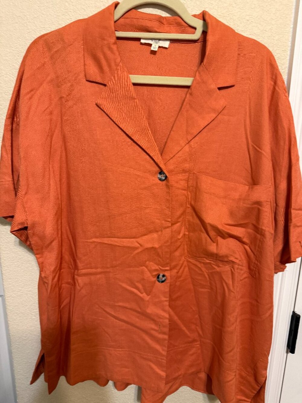 Easel Linen Camp Shirt